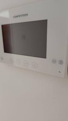 Cameras are installed on the main entrance of the building with surveillance 